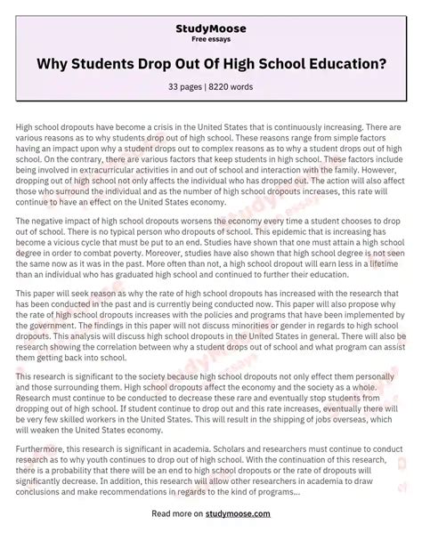 studies that high school testing forces students to drop out|falling out of high school.